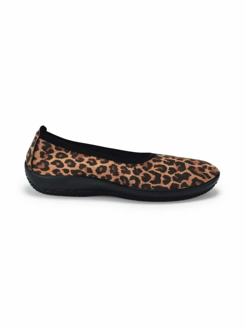 Hallux-Softslipper Animalprint Leo-Braun