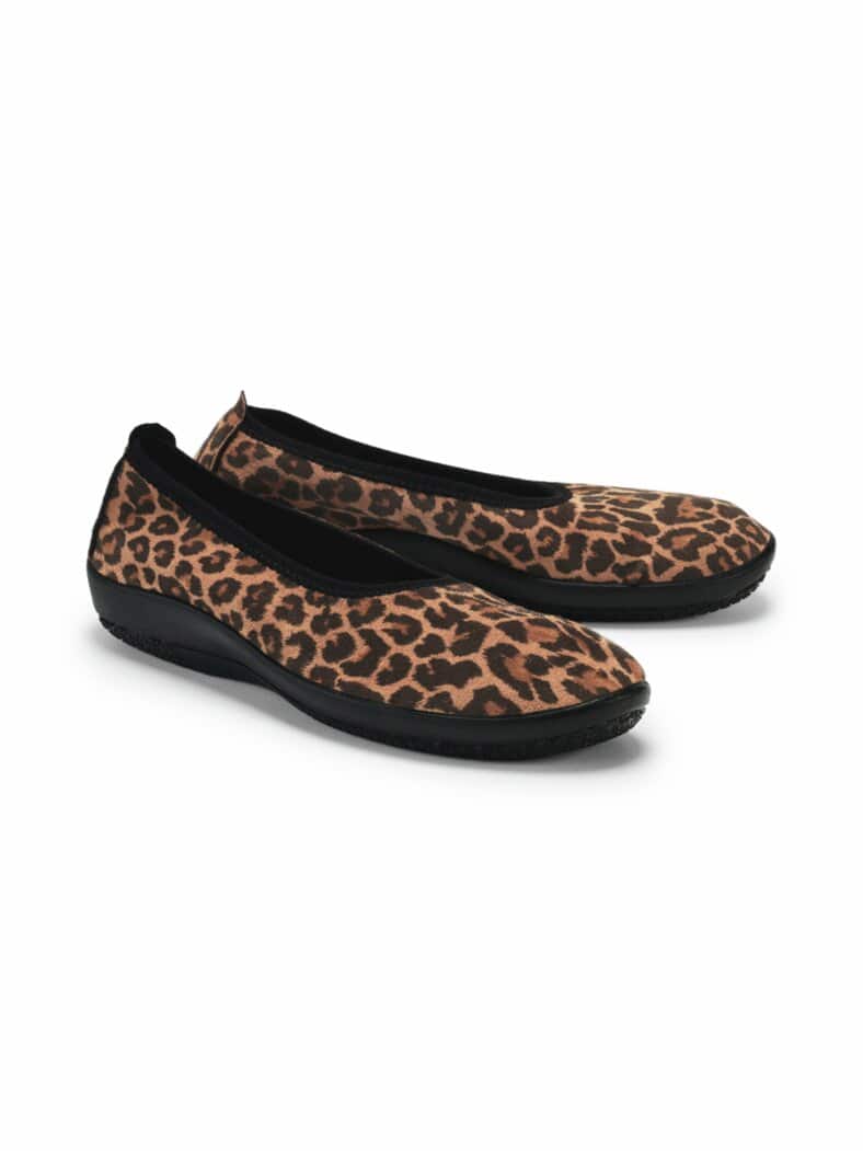 Hallux-Softslipper Animalprint Leo-Braun