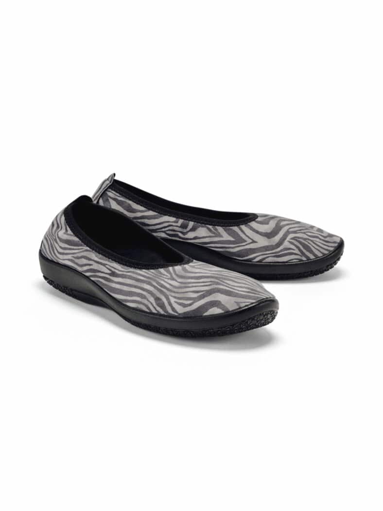 Hallux-Softslipper Animalprint Zebra