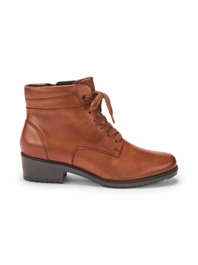 Absatz-Stiefelette Soft Cognac
