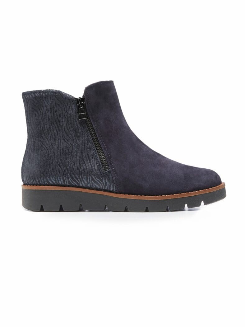 Hallux-Bootie Doppelreißverschluss Marine