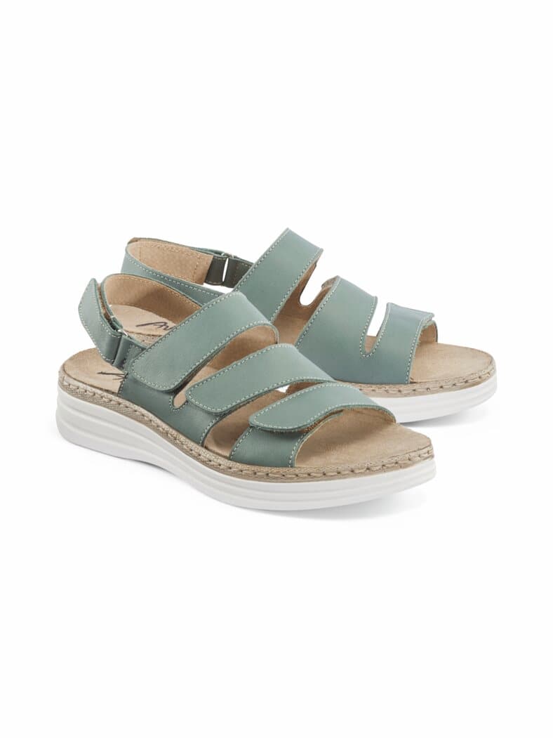 4er Klettsandale Rutschsicher Mint