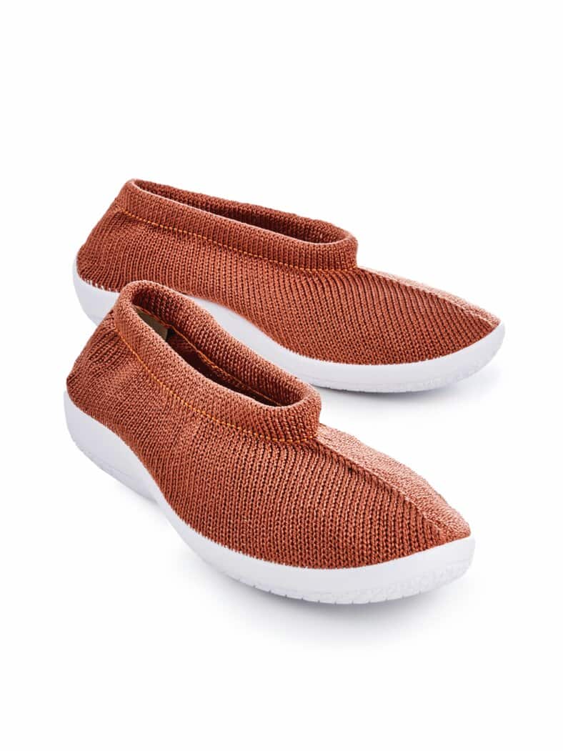 Hallux-Softslipper Strick Koralle