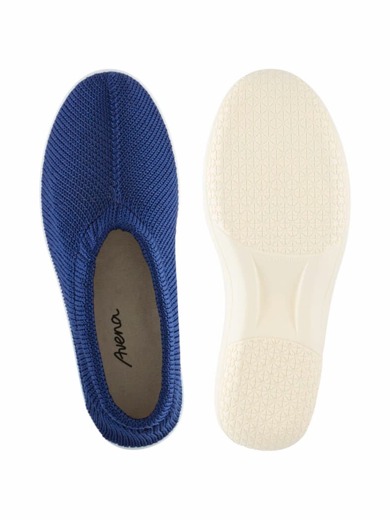 Hallux-Softslipper Strick Marine