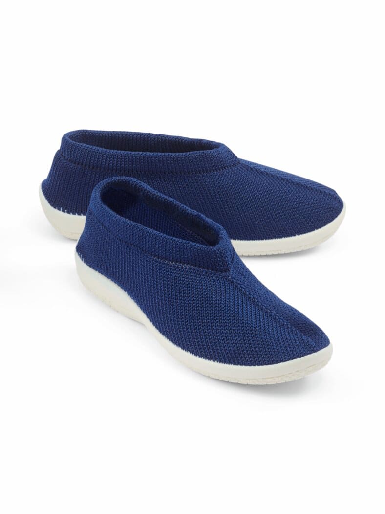 Hallux-Softslipper Strick Marine