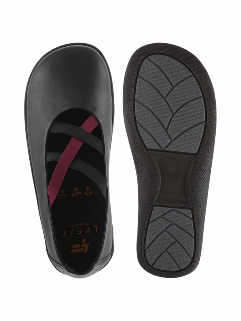 Freizeit Ballerina Naturform Schwarz
