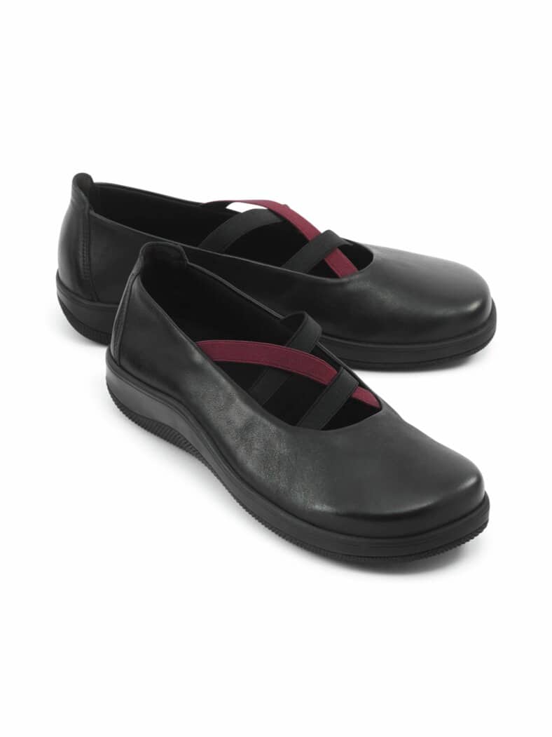 Freizeit Ballerina Naturform Schwarz