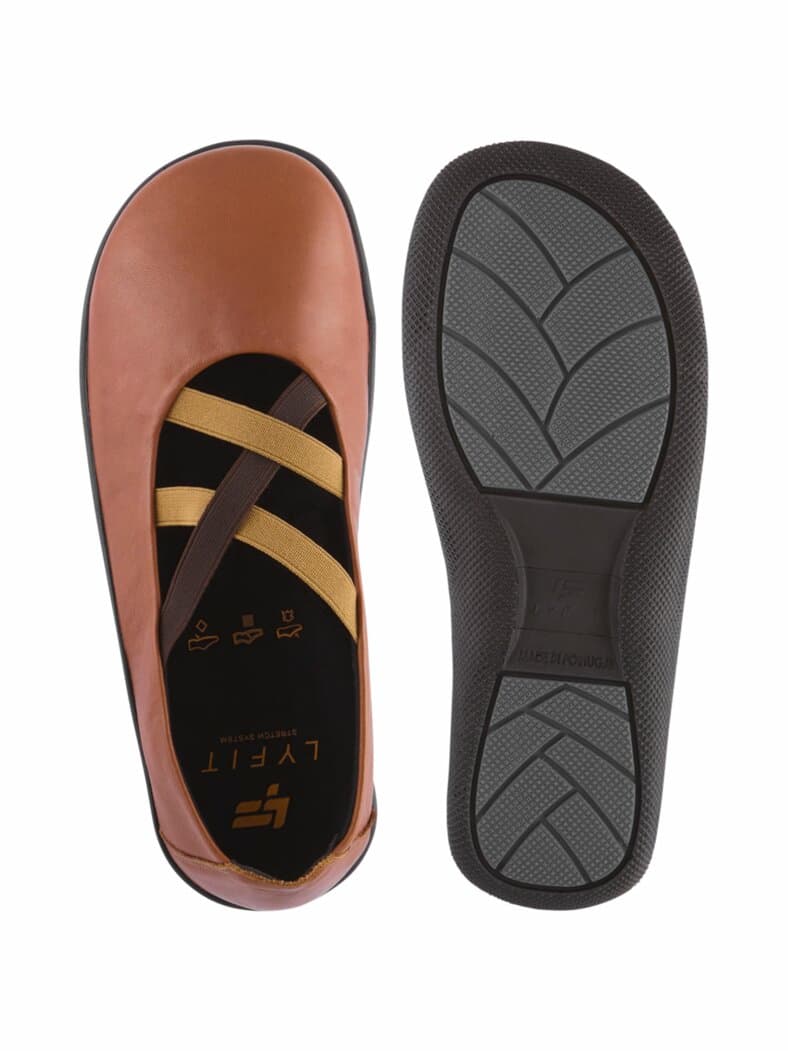 Freizeit Ballerina Naturform Cappuccino