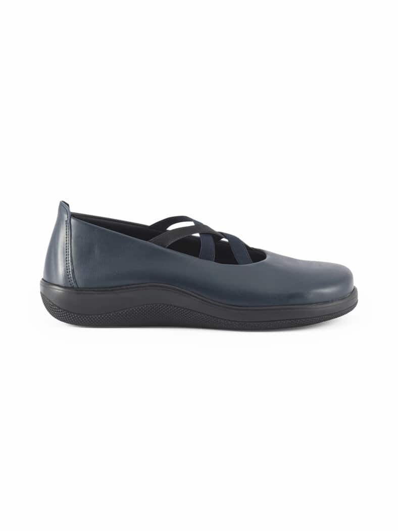 Freizeit Ballerina Naturform Blau