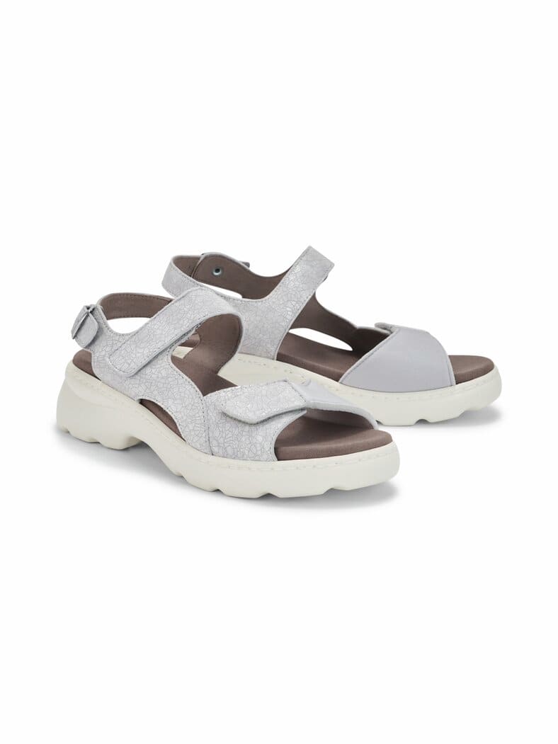 Hallux-Klett Sandale Superstretch Silber