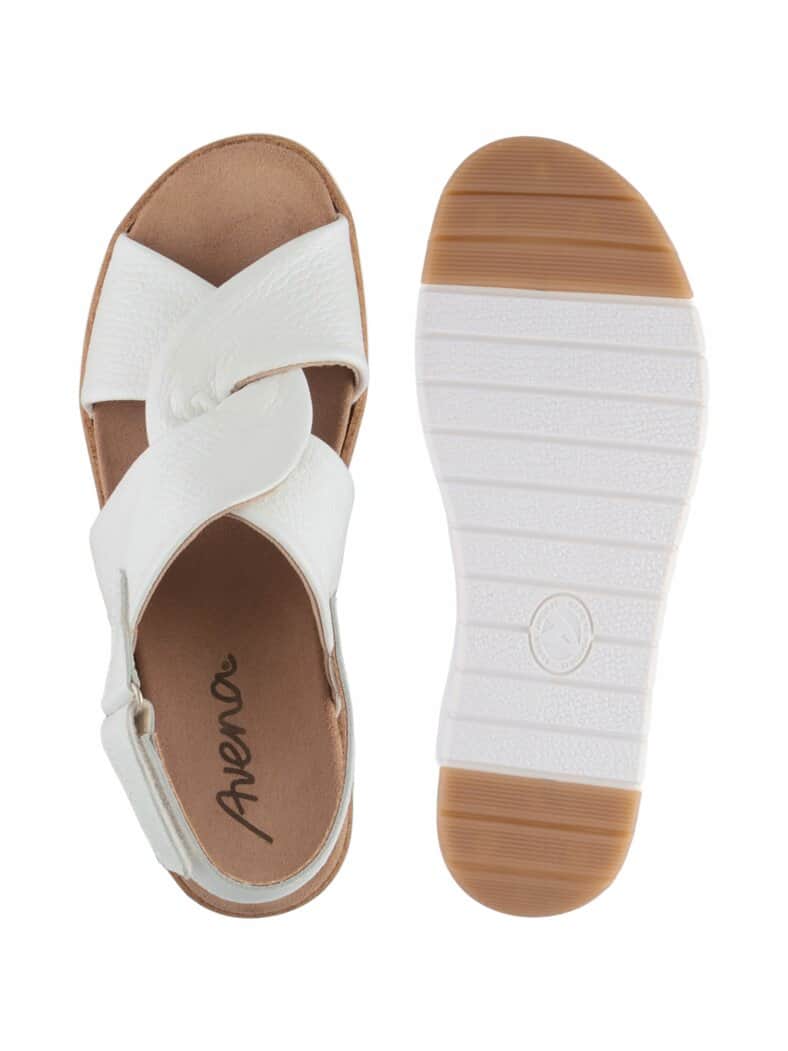 Hallux-Hirschleder Sandale Soft Weiß