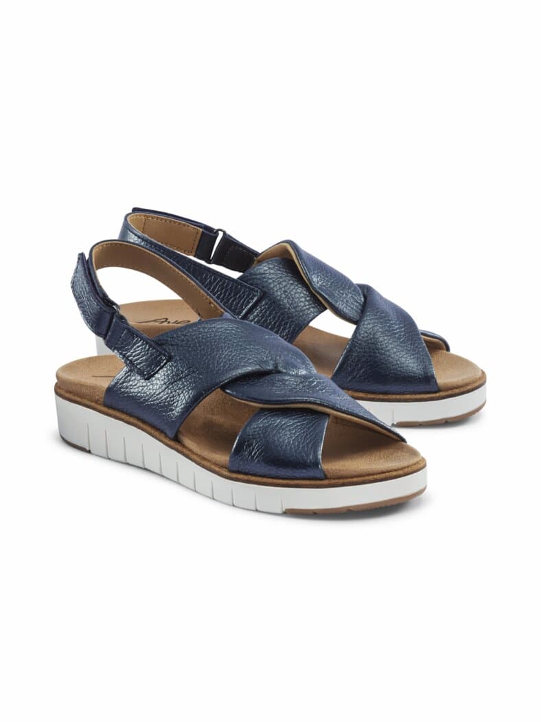 Hallux-Hirschleder Sandale Soft Marine