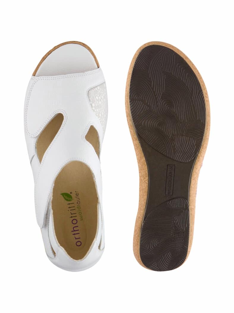 Waldläufer-Hallux Sandalenschuh Weiß