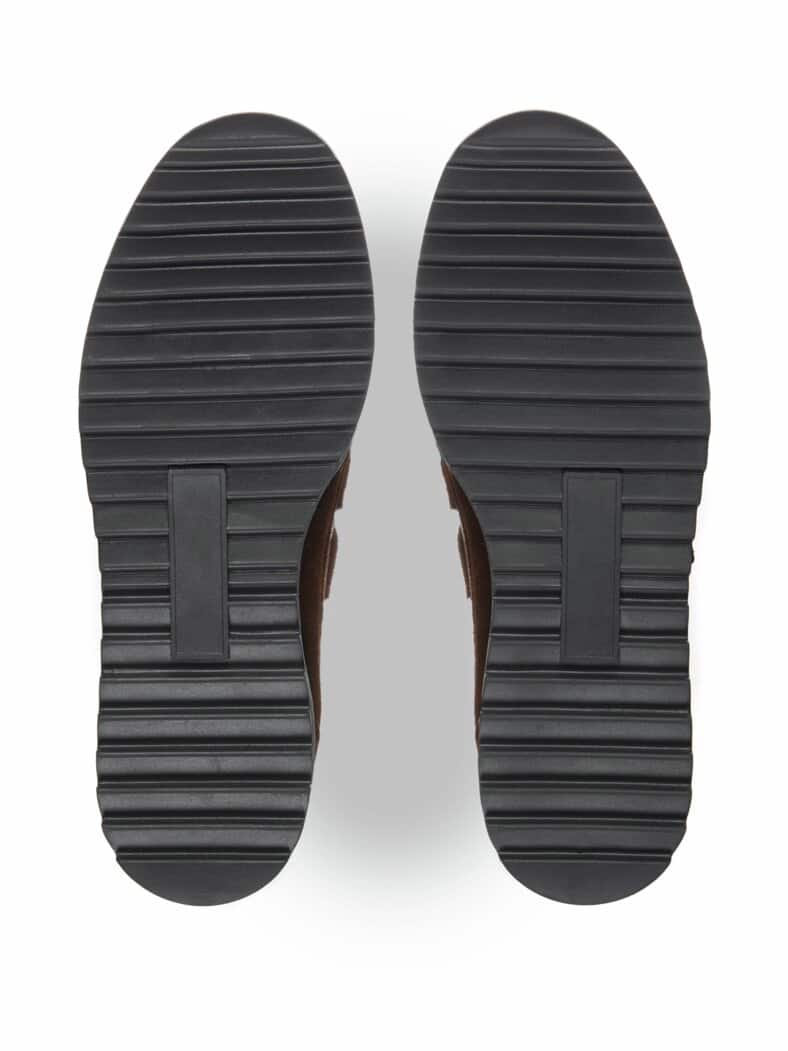 Bequem-Klettschuh Antirutsch Braun