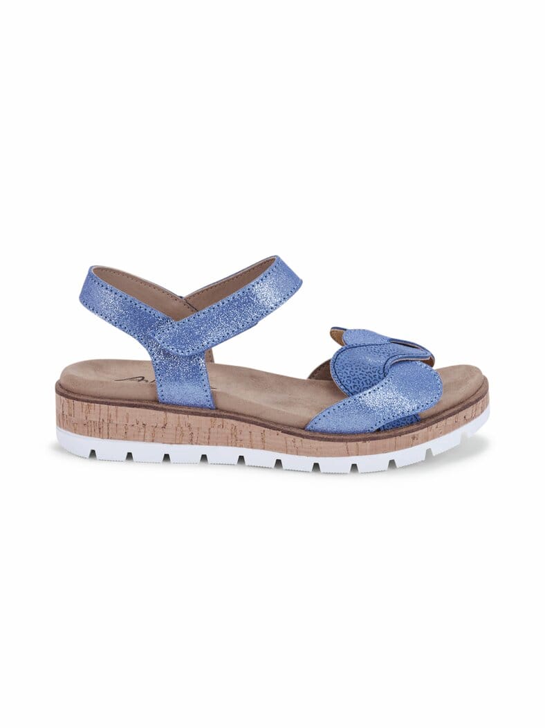 Klett-Sandale Wellenglanz Blau