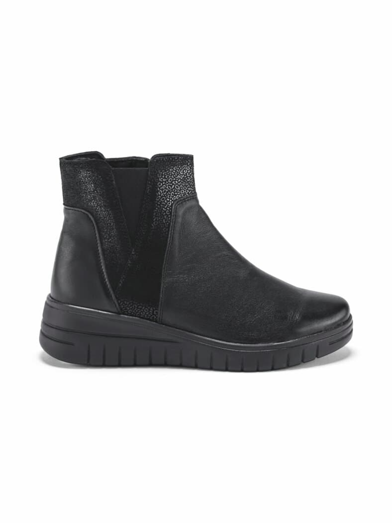 Hallux-Stiefelette Luftpolster Schwarz