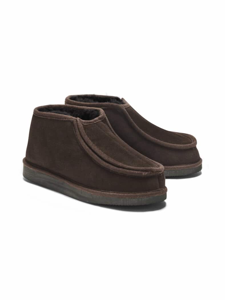 Lammfell-Hausschuh Braun