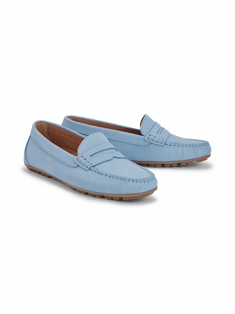 Super-Soft Mokassin Hellblau