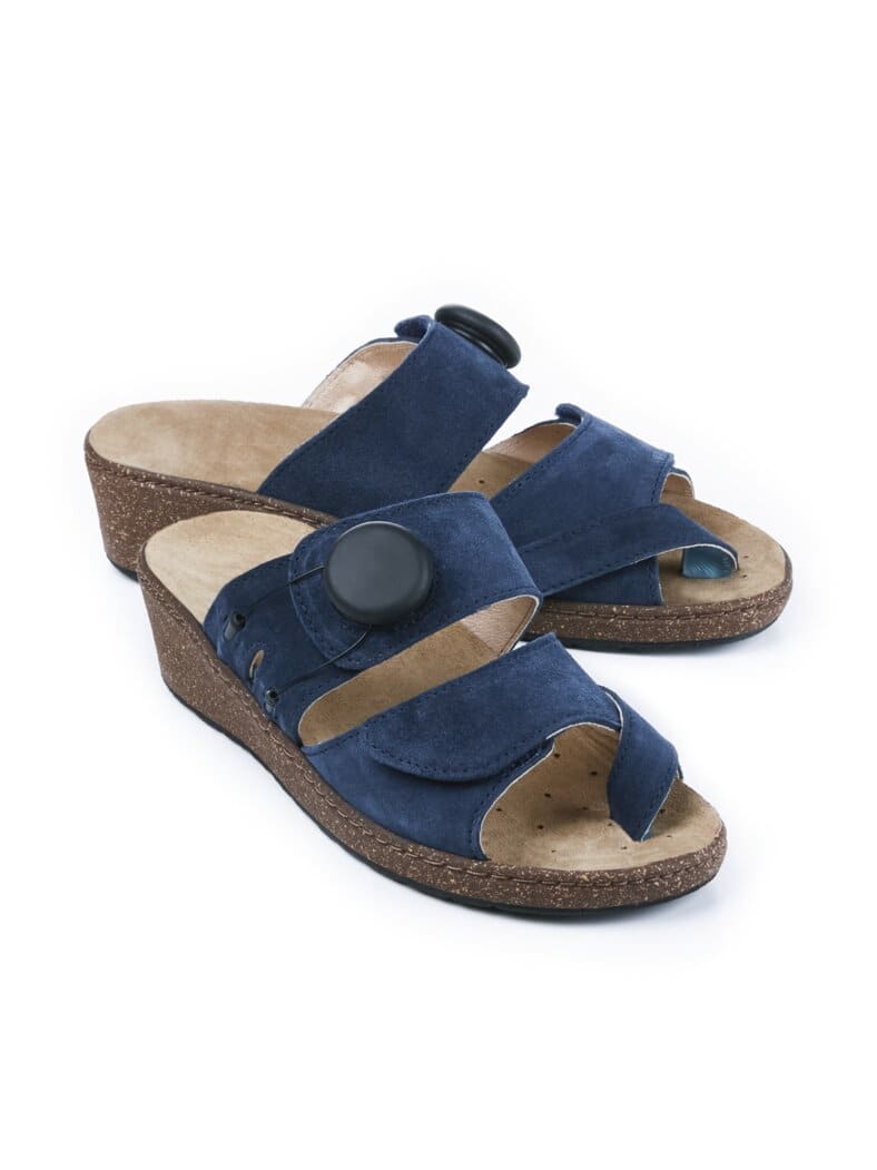Hallufix-Pantolette Blau