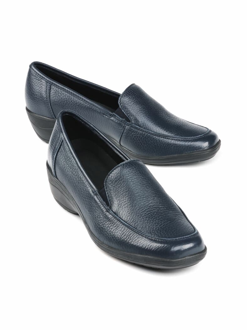 Hirschleder-Slipper Marine