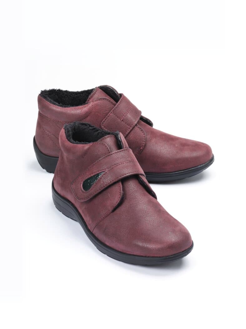 Klett-Bootie Federleicht Bordeaux