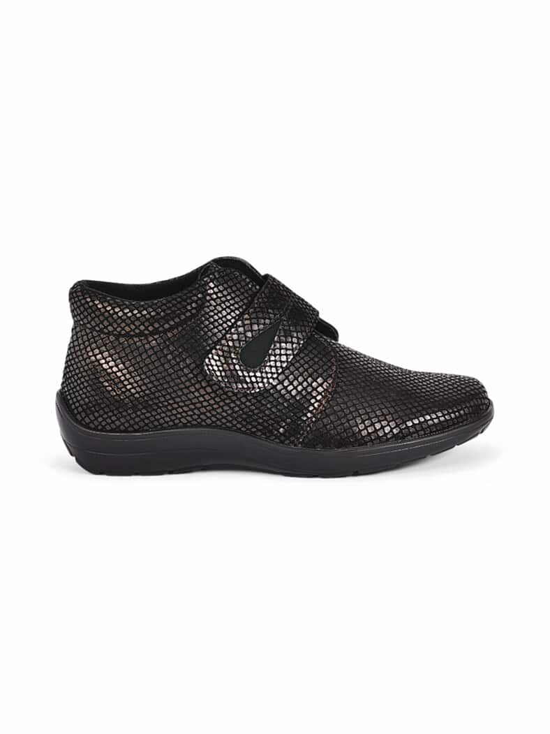 Klett-Bootie Federleicht Schwarz-Gold