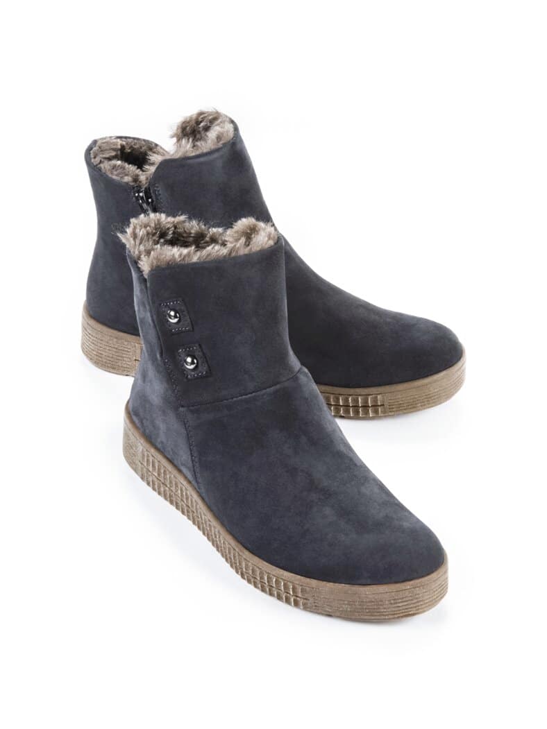 Thermo-Bootie Rutschsicher Marine