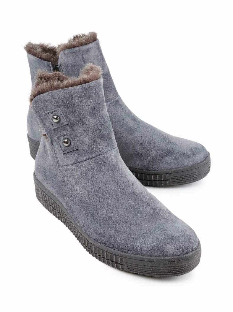 Thermo-Bootie Rutschsicher Taubenblau