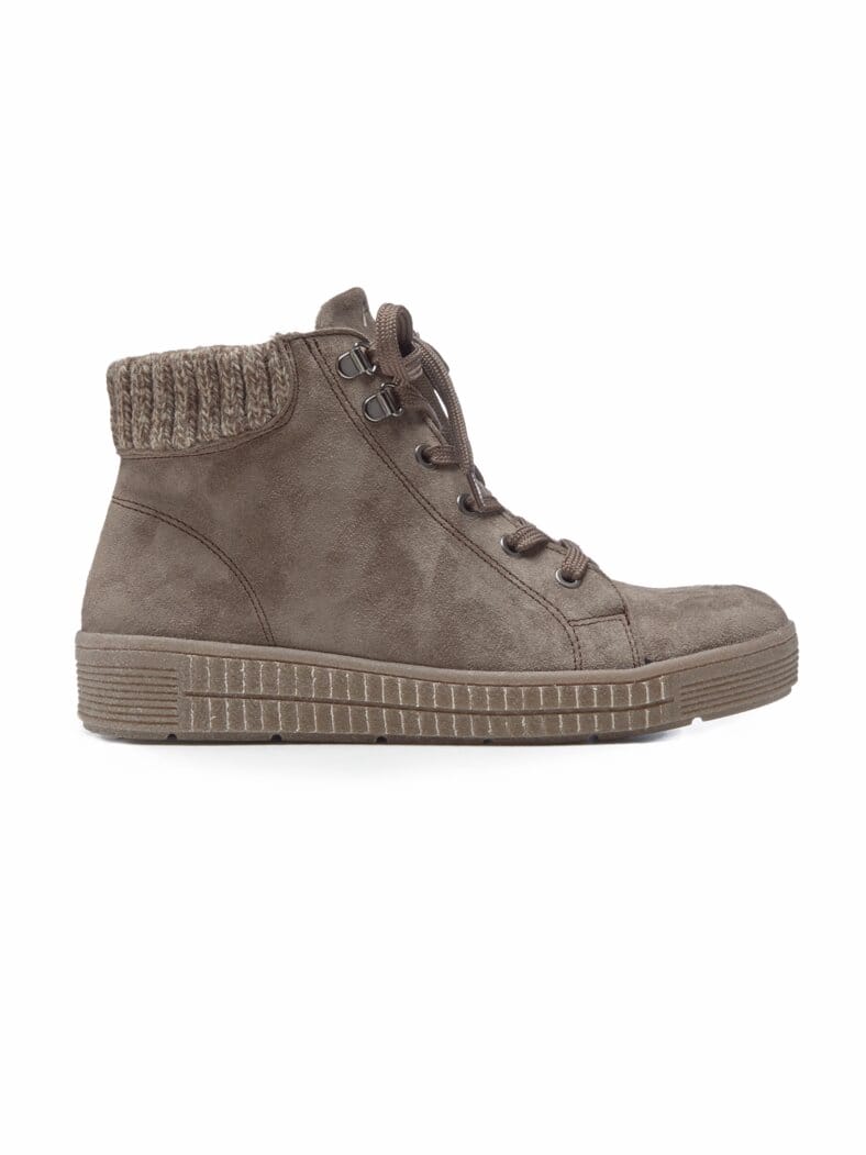 Thermo-Boots Reißverschluss Taupe