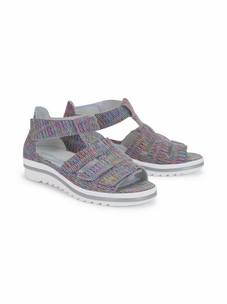 Waldläufer-Luftpolster-Sandale Rom Multicolor
