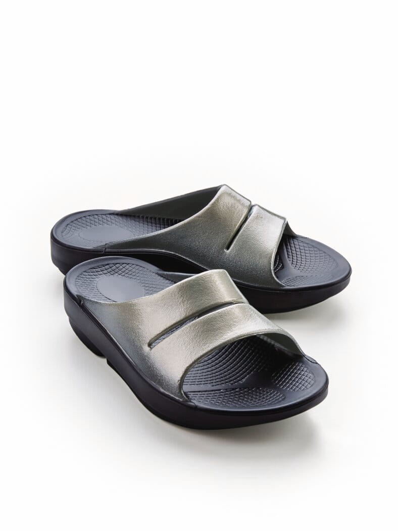 Schrittdämpfer-Pantolette Gold Metalic