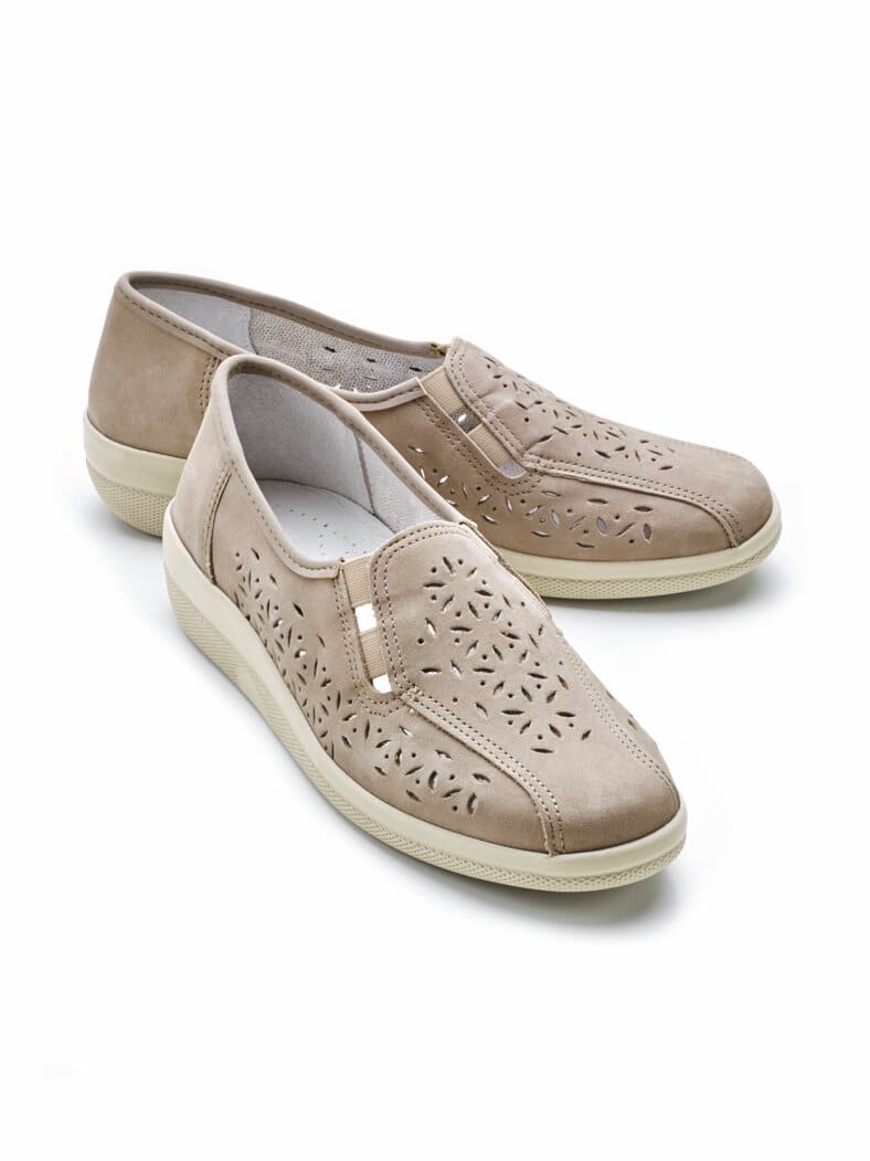 Luftpolster-Bequemslipper Beige
