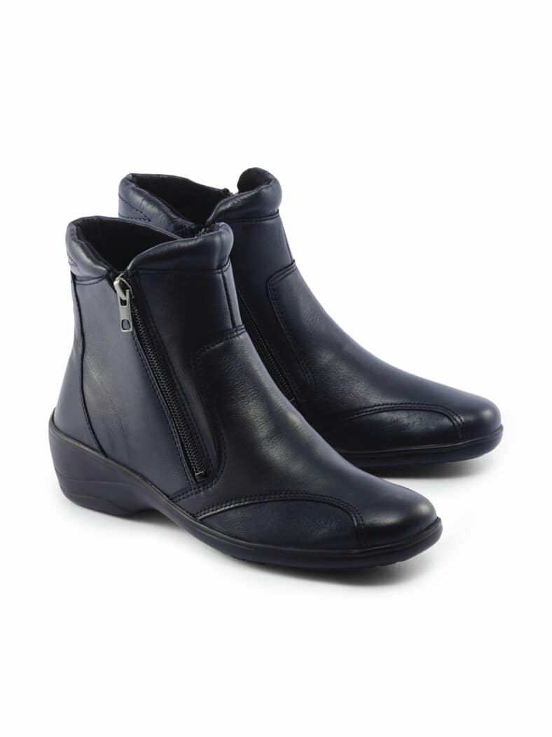 Hallux-City-Stiefelette Blau