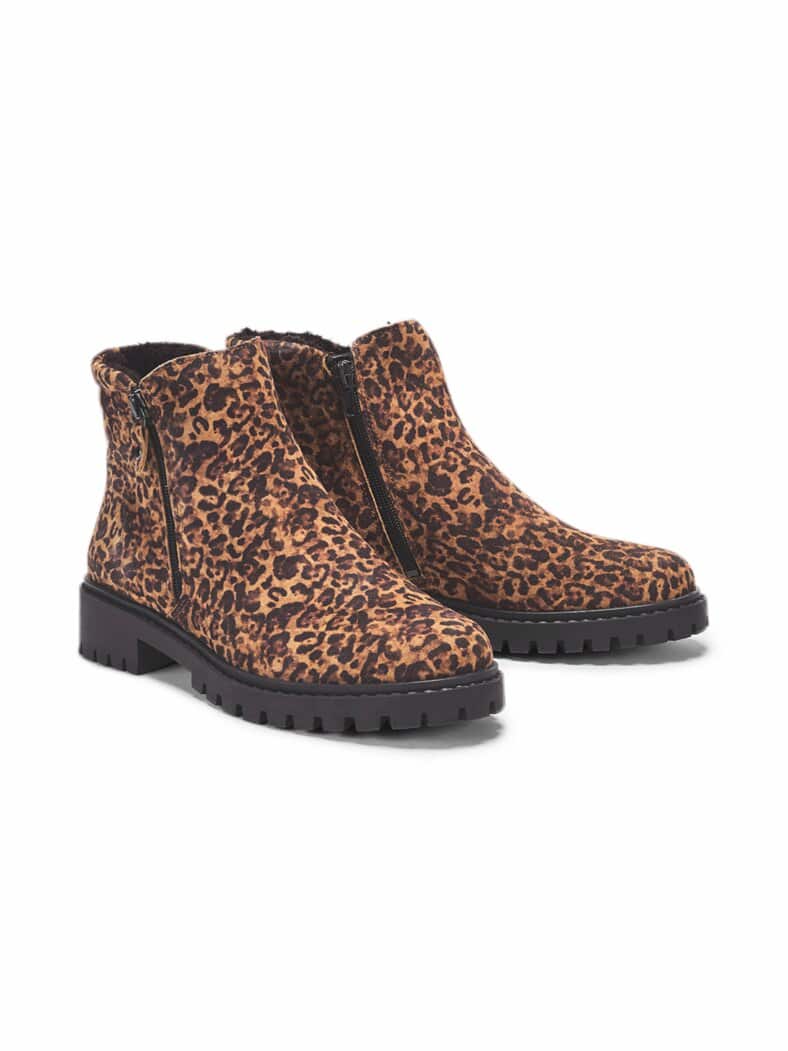 Hallux-Stiefelette Kuschelweich Leo