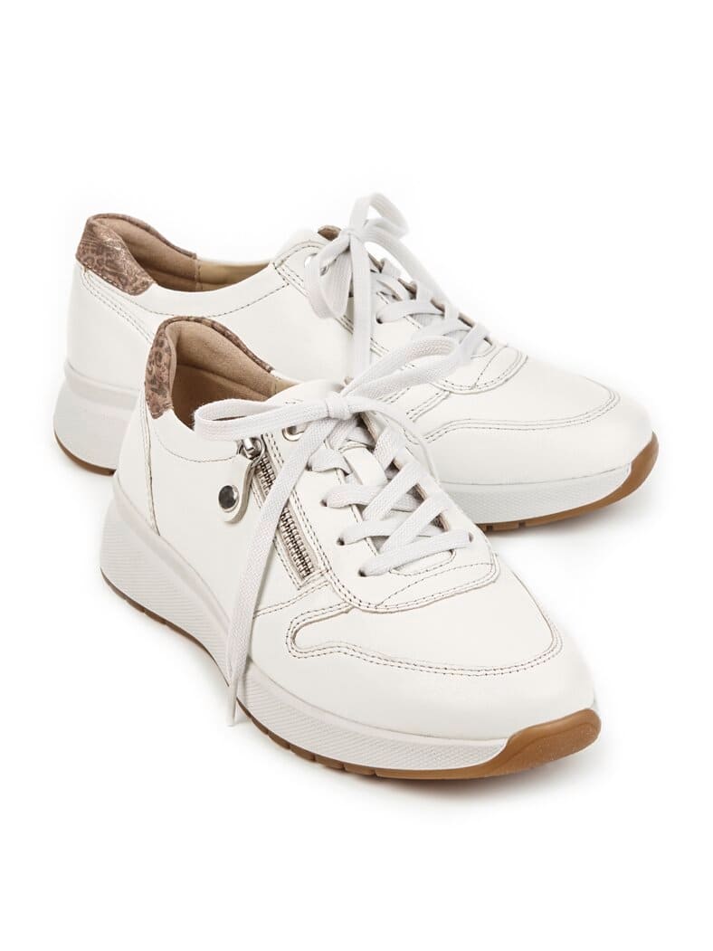 Hallux-Sneaker Reißverschluss Weiß