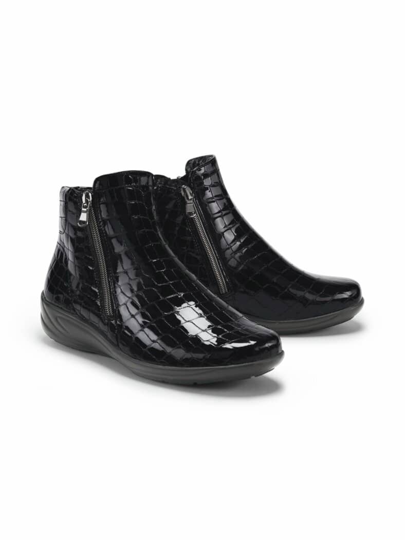 Hallux-Lupo Stiefelette Bequemweite Kroko