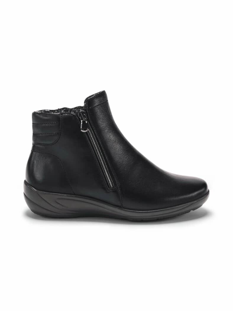 Hallux-Lupo Stiefelette Bequemweite Schwarz