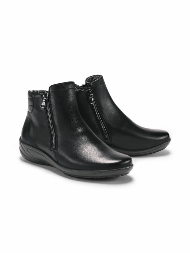 Hallux-Lupo Stiefelette Bequemweite Schwarz