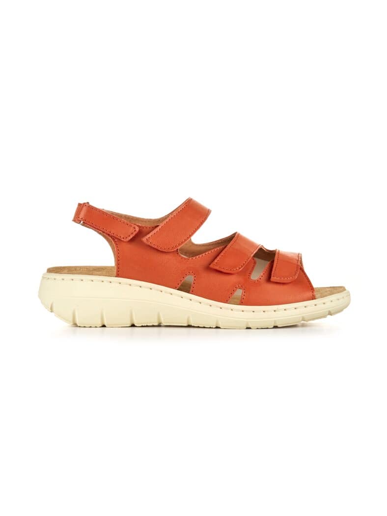 Hallux-Sandale Stretcheinsatz Orange