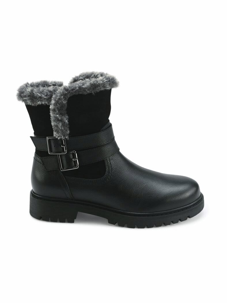 Warmfutter- Stiefelette Soft Schwarz