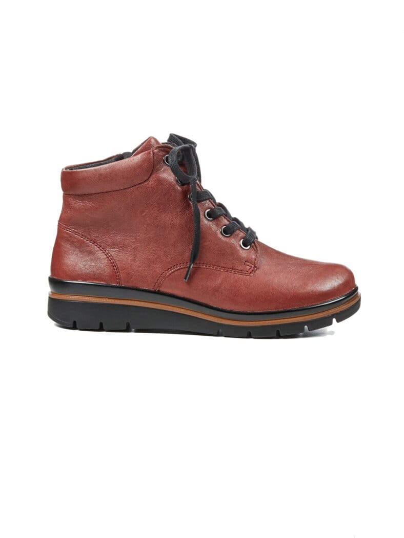 Hallux-Stiefelette Luftpolster Bordeaux