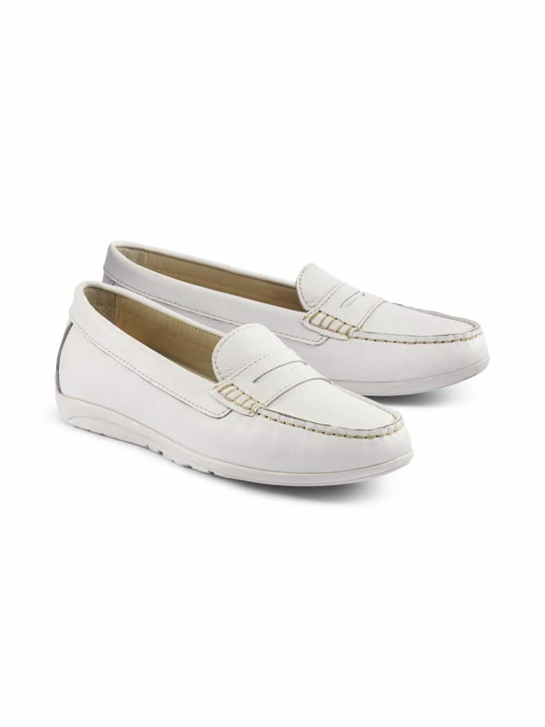 Bequem-Mokassin Flexibel Weiß