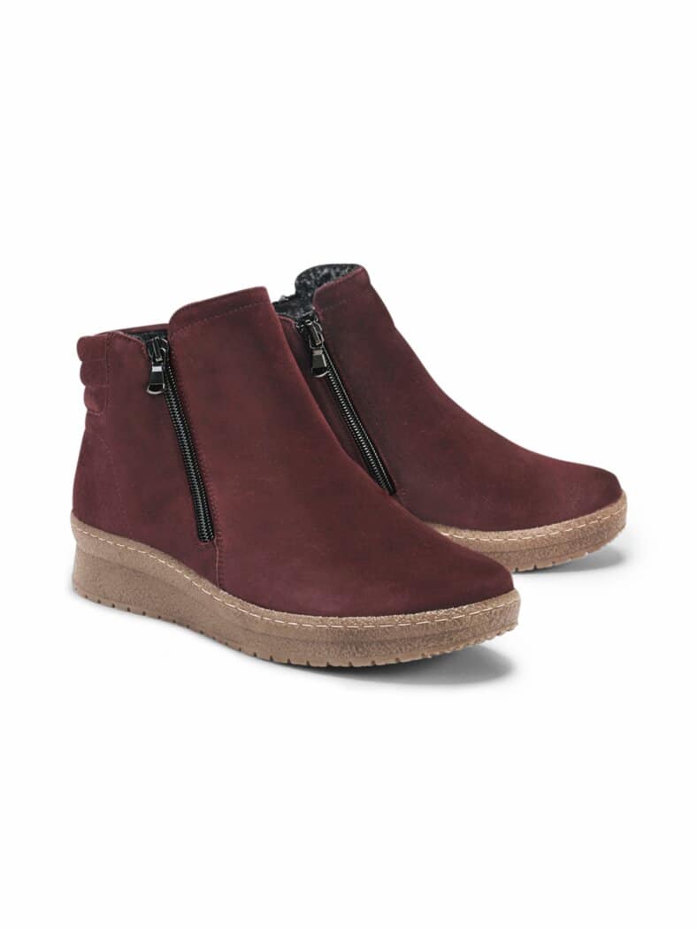 Hallux-Luftpolster-Bootie Bordeaux