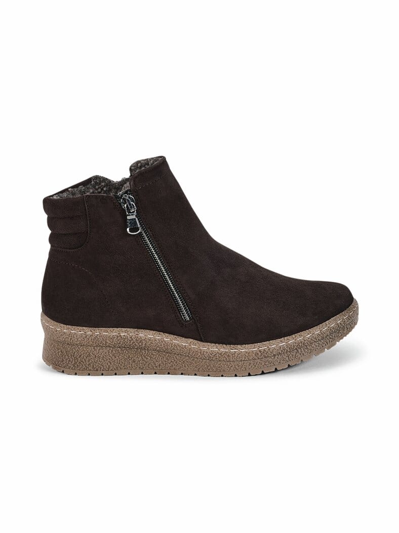 Hallux-Luftpolster-Bootie Braun