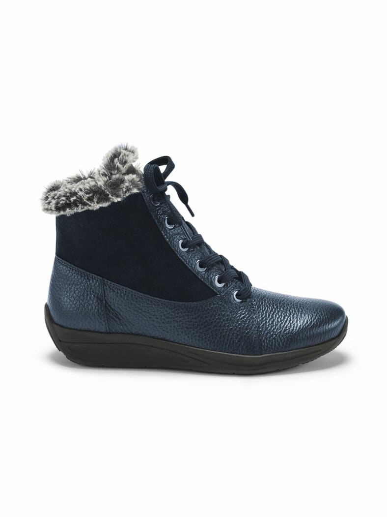 Freizeit-Stiefelette Kuschelwarm Blau