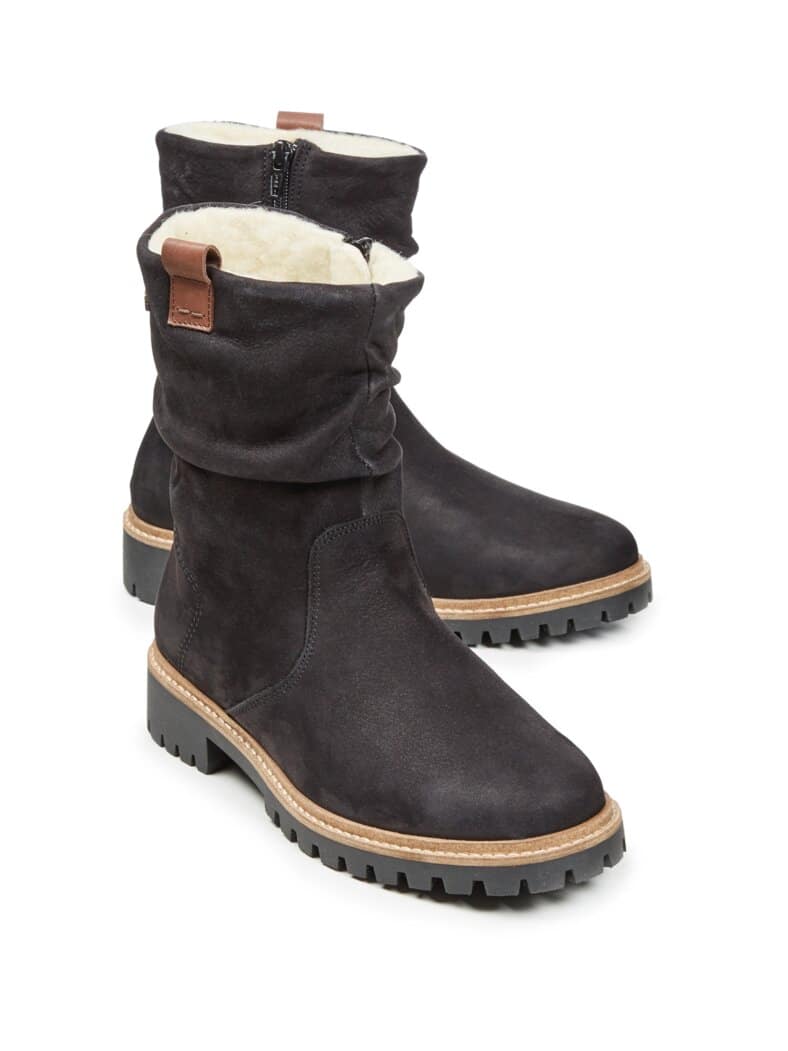 Bequem-Stiefel Warmfutter Schwarz