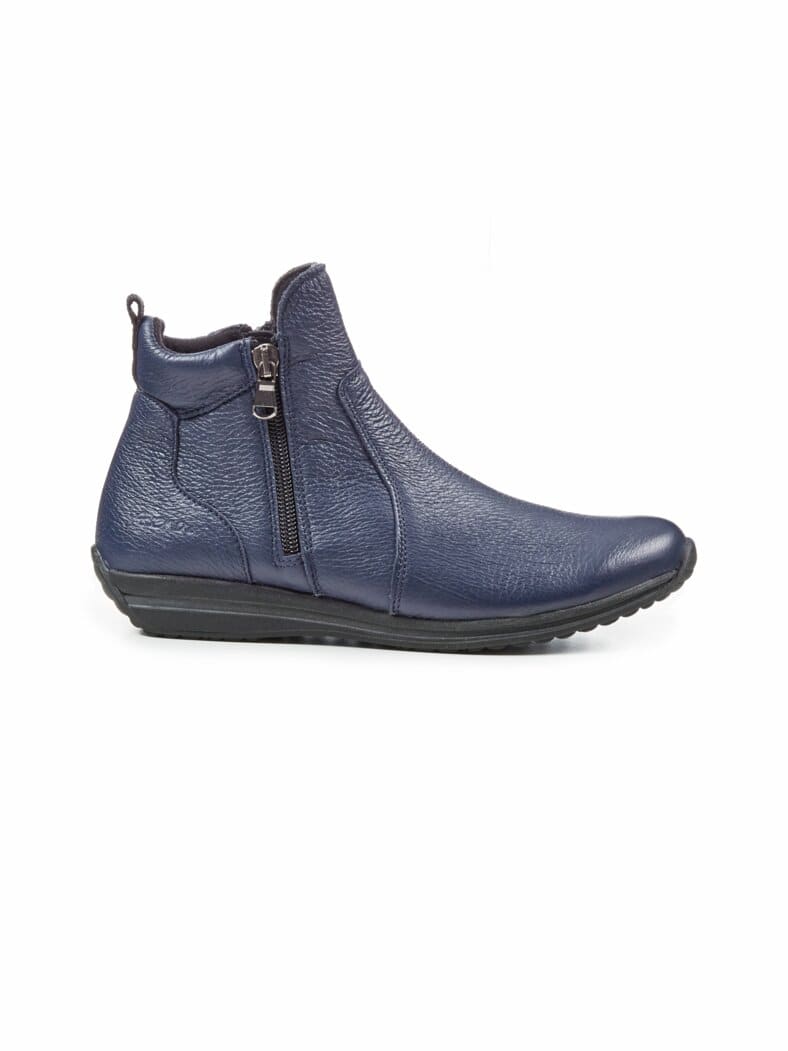 Hirschleder-Stiefel Komfort Blau