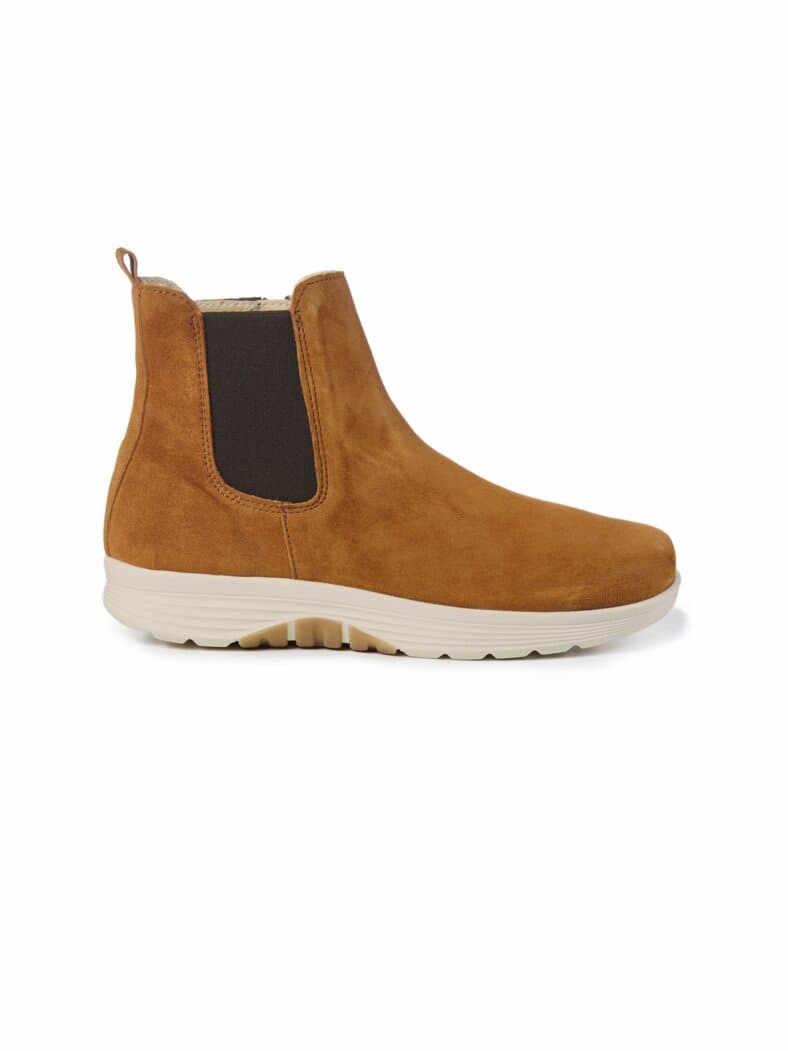 Chelseaboots Soft-Rollsohle Cognac