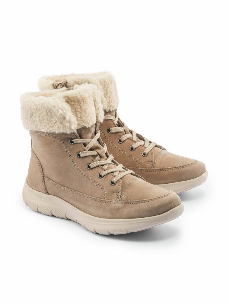 Luftpolster-Bootie Warmfutter Beige