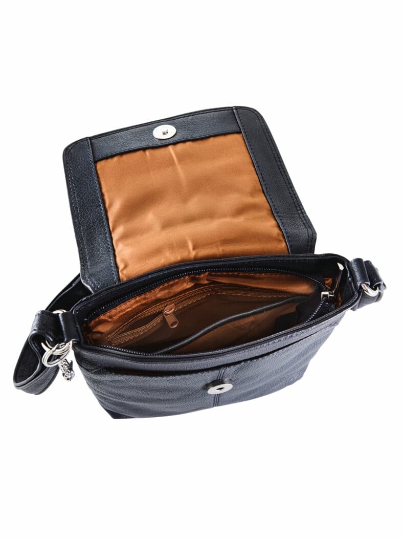 Umhängetasche Ziegenleder Dunkelblau